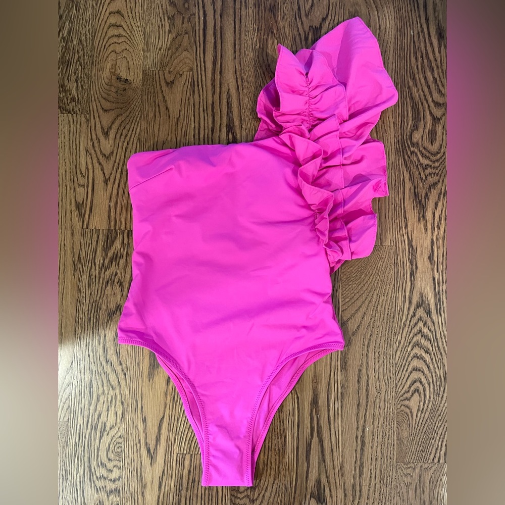 Zara Large Ruffle Swimsuit, size small